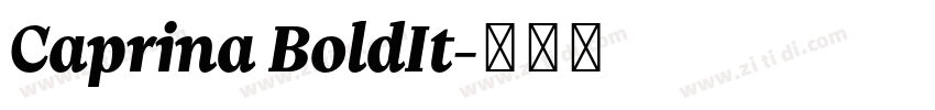 Caprina BoldIt字体转换